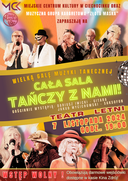 Muzyczna Grupa Kabaretowa "ZŁOTA MASKA" w programie "Wielka gala muzyki rozrywkowej: Cała sala śpiewa z Nami!"